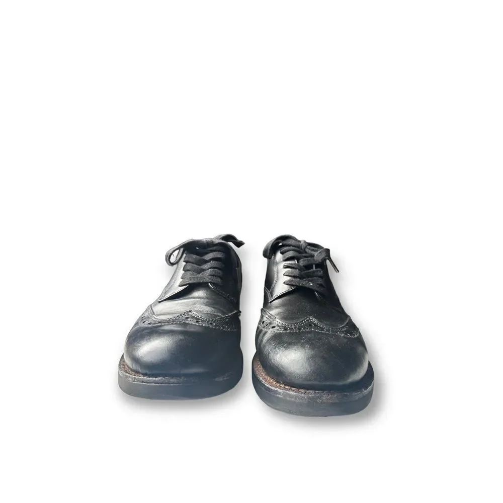 Coach Bleecker Wing Derby Dress Shoes Black Leather Wingtip Size 10D